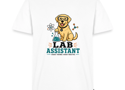 Lab Assistant T-Shirt für Männer – Lustiges Labrador Chemie Shirt - Weiß
