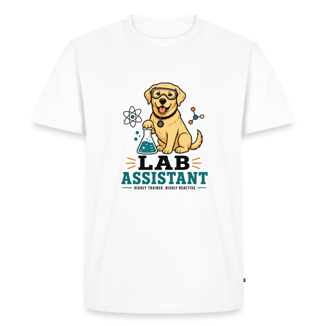 Lab Assistant T-Shirt für Männer – Lustiges Labrador Chemie Shirt - Weiß