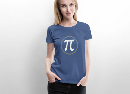 π in Circle – Die Eleganz der Konstanten - Frauen T-Shirt - Taubenblau