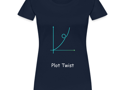 Plot Twist - Frauen Premium T-Shirt - Navy