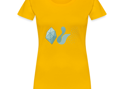 Phase Transition – Zwischen Ordnung und Wandel - Frauen Premium T-Shirt - Sonnengelb