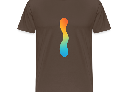 pH Gradient – Farbe als chemische Wahrheit - Männer Premium T-Shirt - Edelbraun