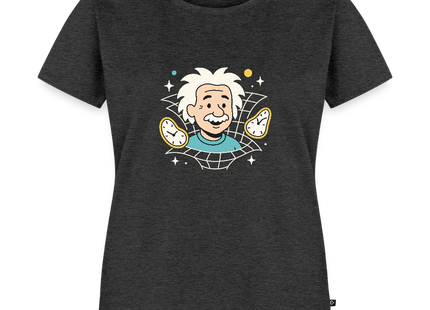 Physics — It’s All Relative – Einsteins Humor zum Anziehen - Frauen T-Shirt - Anthrazit meliert