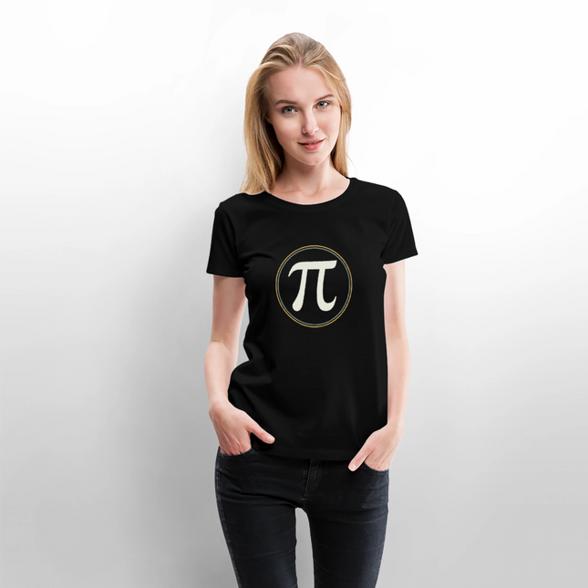 π in Circle – Die Eleganz der Konstanten - Frauen T-Shirt - Schwarz