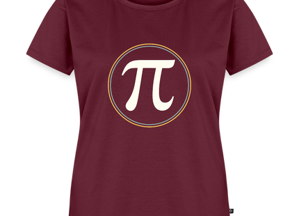π in Circle – Die Eleganz der Konstanten - Frauen T-Shirt - Burgunderrot