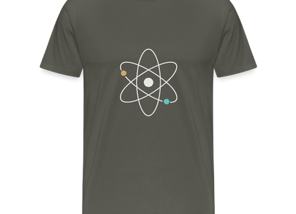 Atom Geometry – Die Ästhetik der kleinsten Bausteine - Männer T-Shirt - Asphalt