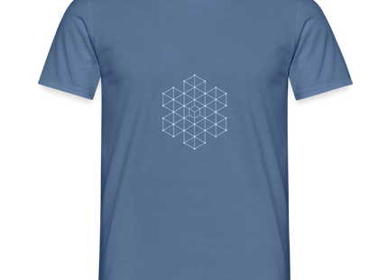 Crystalline Lattice – Struktur in vollendeter Ruhe - Männer T-Shirt - Taubenblau 