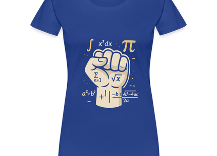 Mathe statt Faust - Frauen Premium T-Shirt - Königsblau