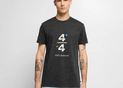 100% Rational - Männer T-Shirt - Anthrazit meliert