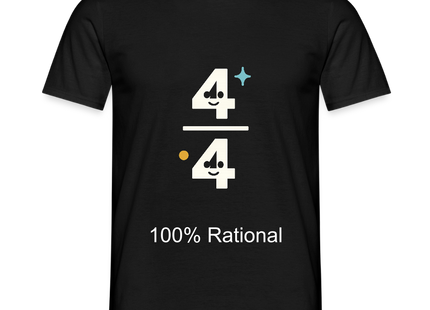 100% Rational - Männer T-Shirt - Schwarz