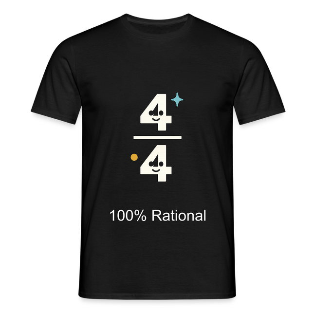 100% Rational - Männer T-Shirt - Schwarz