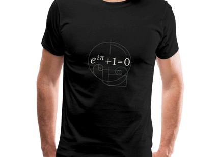 Euler’s Beauty – Die schönste Formel der Mathematik - Männer Premium T-Shirt - Schwarz