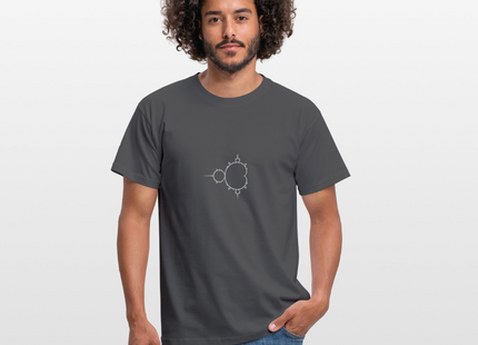 Beautiful Chaos – Mandelbrot Set - Männer T-Shirt - Anthrazit