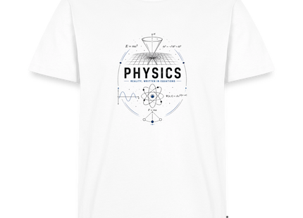 Physik T-Shirt für Männer – Physics Geek Shirt mit Formeln & Wissenschaftsdesign - Weiß