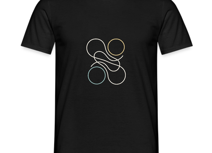 Quanten Verschränkung – Die geheimnisvolle Verschränkung stilvoll getragen - Männer T-Shirt - Schwarz