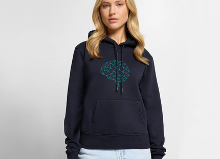 Brain Geometry Hoodie - Frauen Premium Hoodie - Navy
