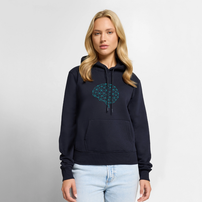 Brain Geometry Hoodie - Frauen Premium Hoodie - Navy
