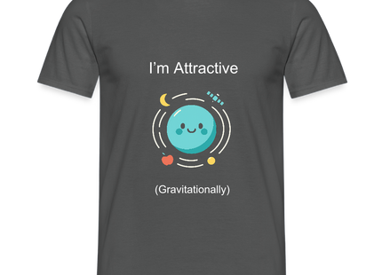 I’m Attractive (Gravitationally) – Physik-Flirt auf Nerd-Art - Männer T-Shirt - Anthrazit