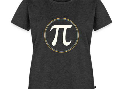 π in Circle – Die Eleganz der Konstanten - Frauen T-Shirt - Anthrazit meliert