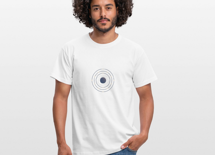 Electron Shell Flow - Wissenschaft in Bewegung - Männer T-Shirt - Weiß