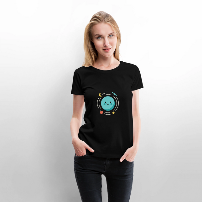 I’m Attractive (Gravitationally) – Physik-Flirt auf Nerd-Art - Frauen T-Shirt - Schwarz