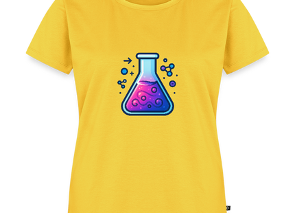 This is a solution – Chemie kann so einfach sein - Frauen T-Shirt - Gelb