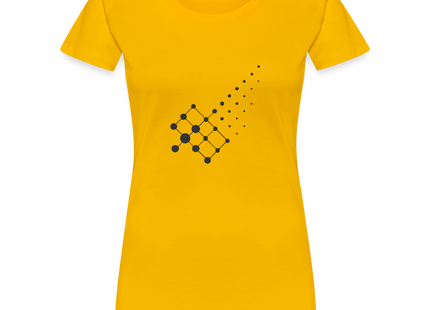 Diffusion Geometry – Die stille Bewegung der Materie - Frauen T-Shirt - Sonnengelb
