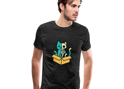 Schrödinger's Katze - Männer Premium T-Shirt - Anthrazit