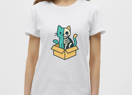 Schrödinger’s Katze - Frauen T-Shirt - Weiß