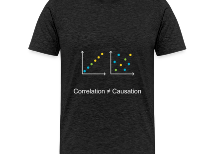 Correlation ≠ Causation - Männer Premium T-Shirt - Anthrazit