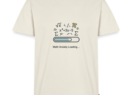 Math Anxiety Loading… - Männer T-Shirt - Naturweiß