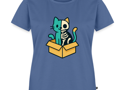 Schrödinger’s Katze - Frauen T-Shirt - Taubenblau
