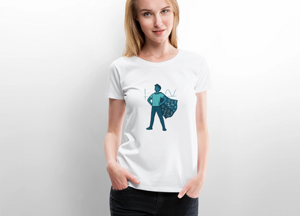 Mathe ist mein Superhelden-Modus - Frauen T-Shirt - Weiß
