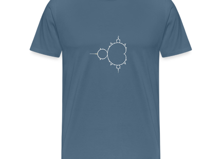Beautiful Chaos – Mandelbrot Set - Männer Premium T-Shirt - Blaugrau