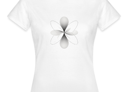 Electron Probability Field – Wo Teilchen nur Möglichkeit sind - Frauen T-Shirt - Weiß