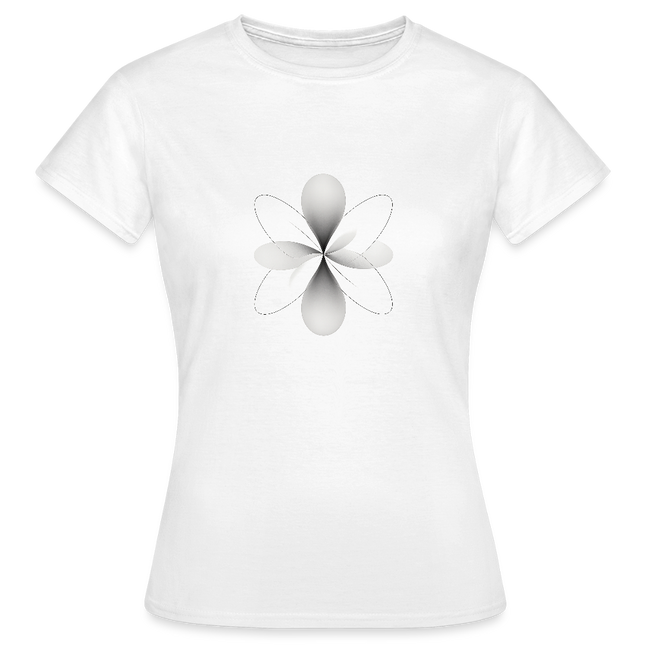Electron Probability Field – Wo Teilchen nur Möglichkeit sind - Frauen T-Shirt - Weiß