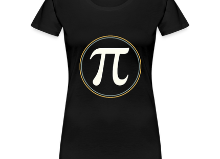 π in Circle – Die Eleganz der Konstanten - Frauen Premium T-Shirt - Schwarz