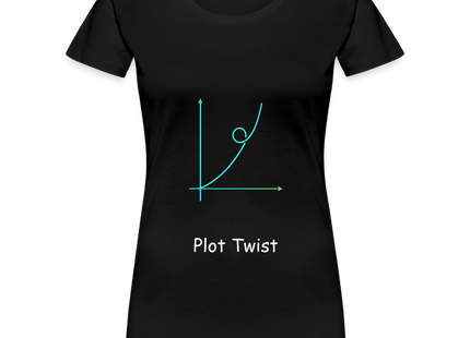 Plot Twist - Frauen Premium T-Shirt - Schwarz