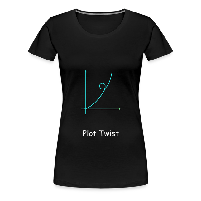 Plot Twist - Frauen Premium T-Shirt - Schwarz