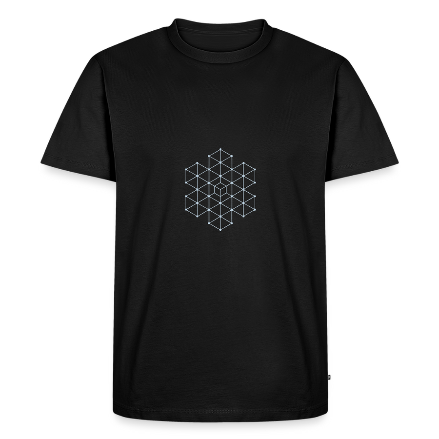 Crystalline Lattice – Struktur in vollendeter Ruhe - Männer T-Shirt - Schwarz