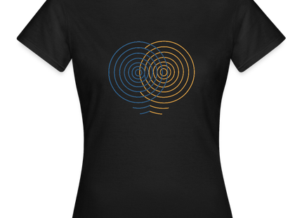 Concentric Interference – Wellen im Gleichklang - Frauen T-Shirt - Schwarz