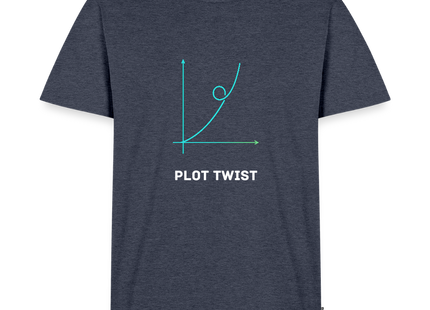 Plot Twist - Männer T-Shirt - Jeansblau 