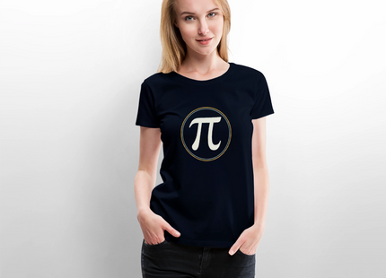 π in Circle – Die Eleganz der Konstanten - Frauen T-Shirt - Navy