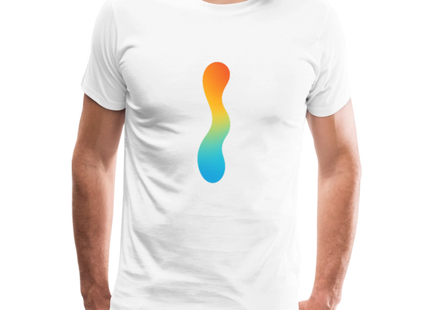 pH Gradient – Farbe als chemische Wahrheit - Männer Premium T-Shirt - Weiß