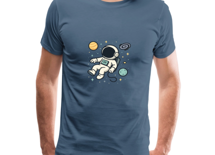 I Need Some Space – Physik trifft Weltraumhumor - Männer Premium T-Shirt - Blaugrau