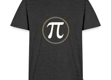π in Circle – Die Eleganz der Konstanten - Männer T-Shirt - Anthrazit meliert