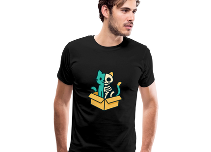 Schrödinger's Katze - Männer Premium T-Shirt - Schwarz