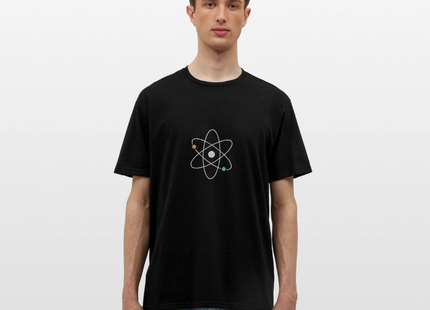 Atom Geometry – Die Ästhetik der kleinsten Bausteine - Männer T-Shirt - Schwarz