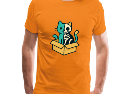 Schrödinger's Katze - Männer Premium T-Shirt - Orange