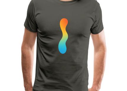pH Gradient – Farbe als chemische Wahrheit - Männer Premium T-Shirt - Asphalt